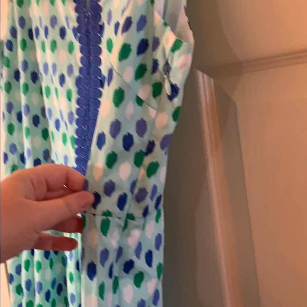 Vineyard Vines Fit & Flare Sleeves Polka Dot Dress - Picture 4 of 6